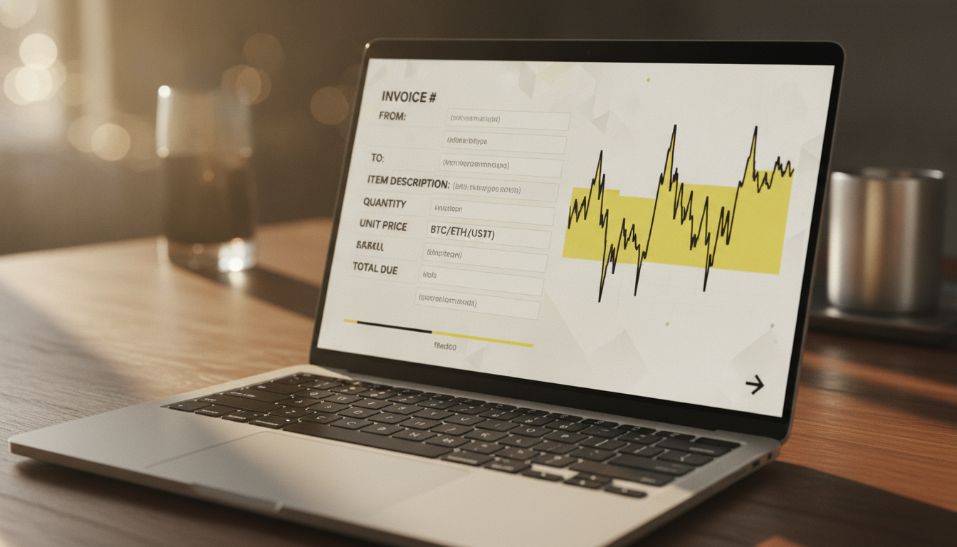 crypto invoice generator visualization