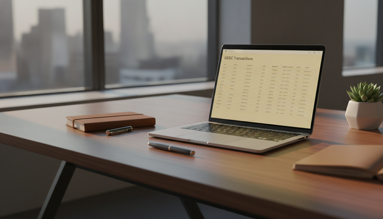 invoice in usdc visualization